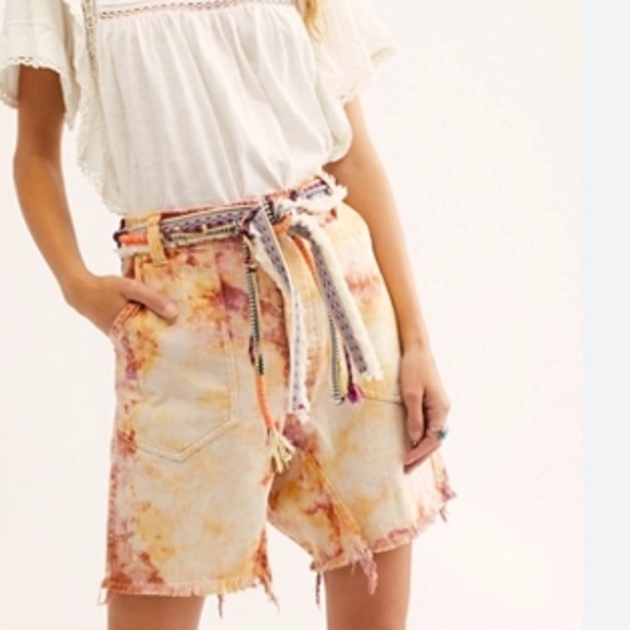 We The Free She's A Legend Harem Shorts | Free People Tie Dye Shorts - Picture 11 of 11